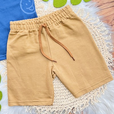 Conj. Camiseta Urban Identy Our History e Bermuda - Azul Jeans e Caramelo